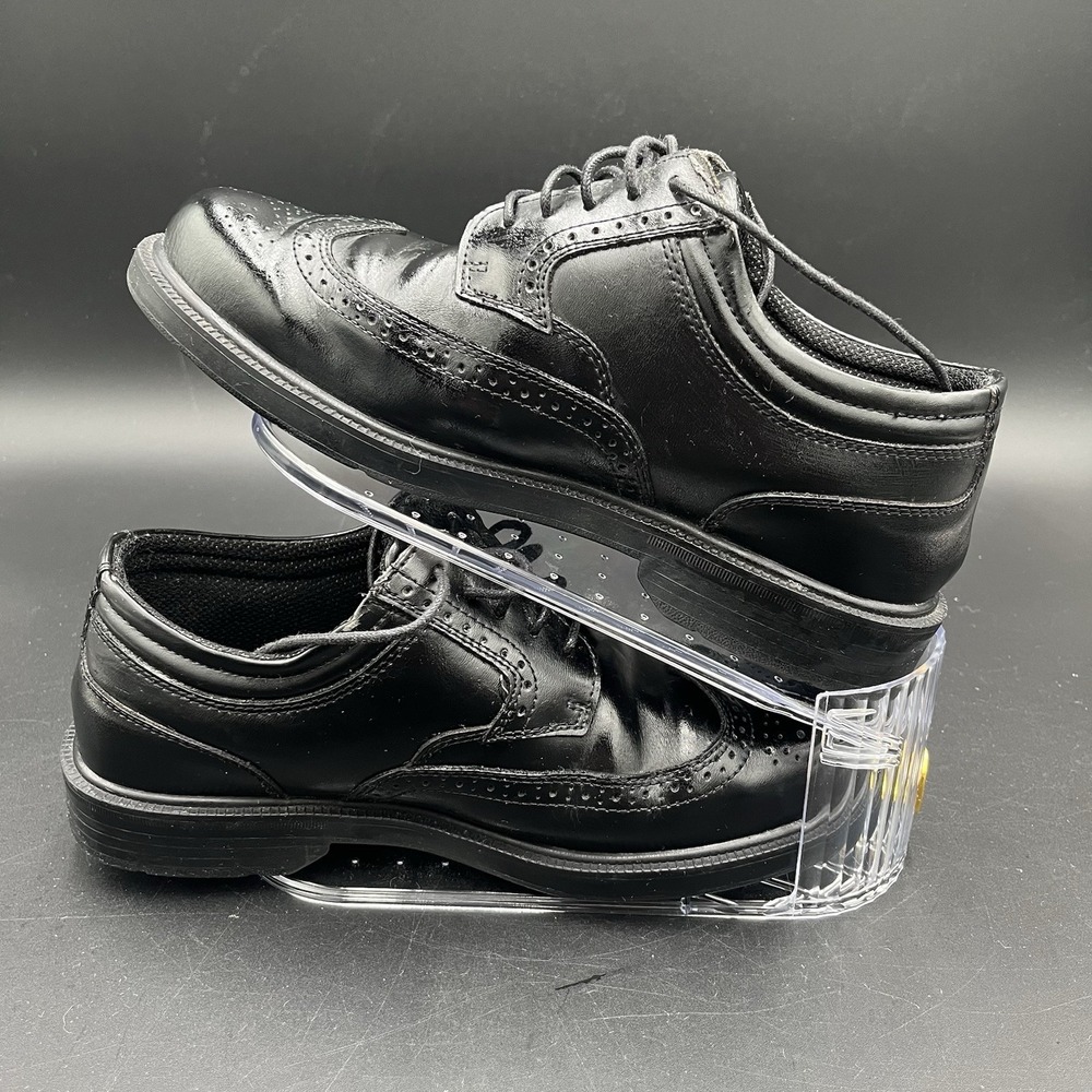 Deer Stags Men's US 8.5M Dress Shoes Faux Leather Formal Wedding Lace Up Round